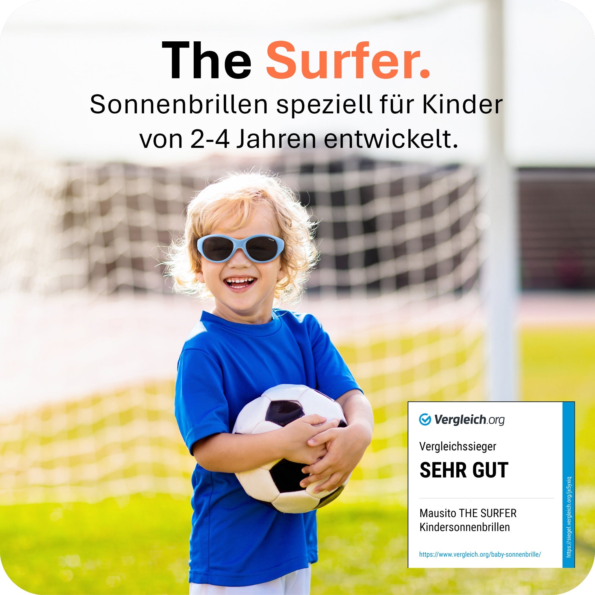 THE SURFER - von 2 - 4 Jahren & von 5 - 8 Jahren - MAUSITO - Kindersonnenbrillen für Jungen und Mädchen