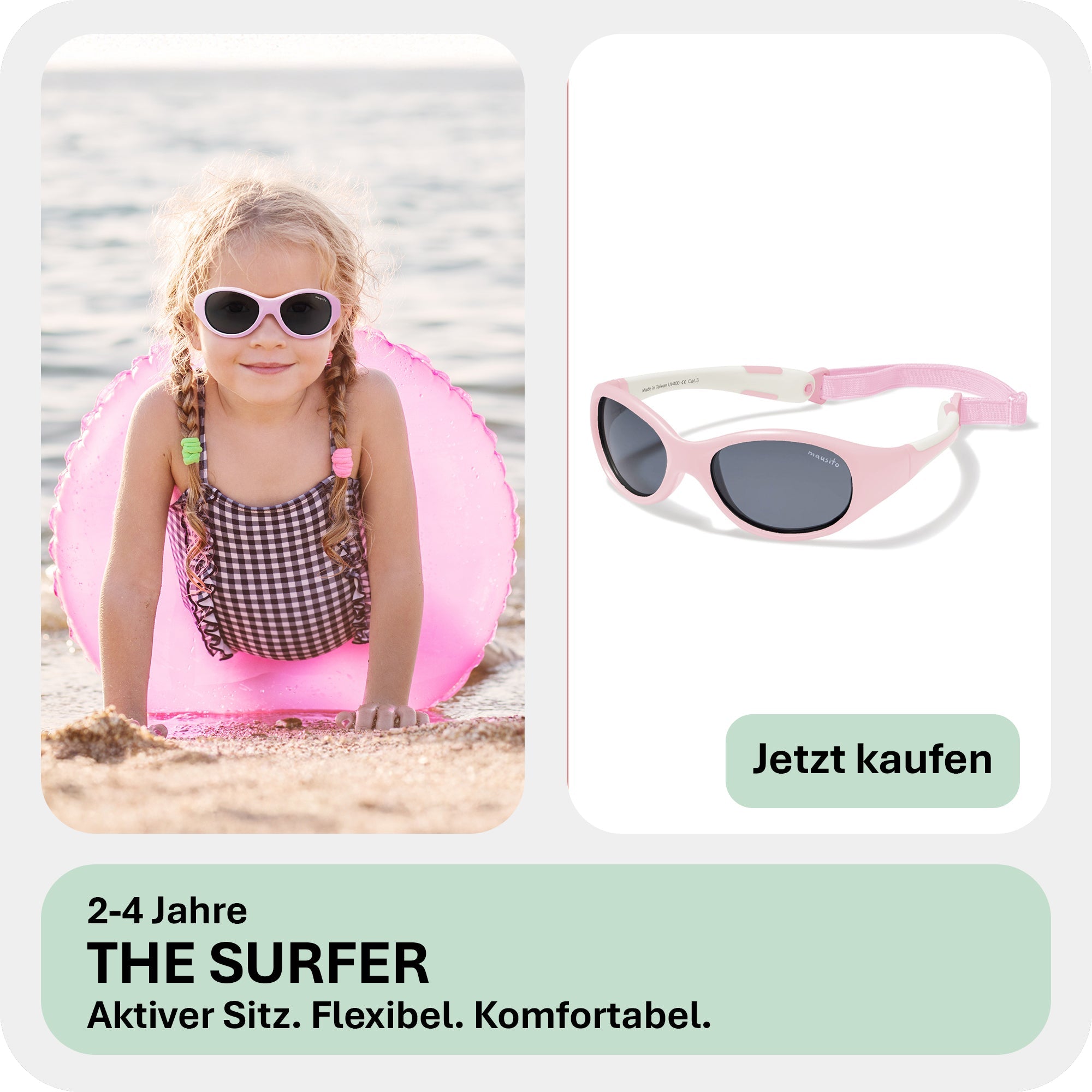 THE SURFER - von 2 bis 4 Jahren - MAUSITO - Kindersonnenbrillen für Jungen und Mädchen